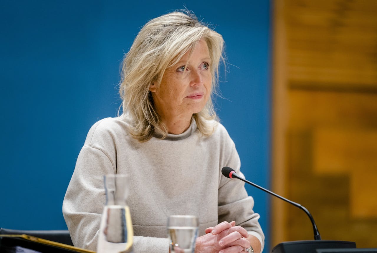 Kajsa Ollongren vrijdag tijdens haar verhoor bij de parlementaire enquêtecommissie die de aardgaswinning in Groningen onderzoekt.