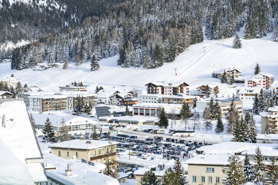 Davos, waar het World Economic Forum traditiegetrouw plaatsvindt.