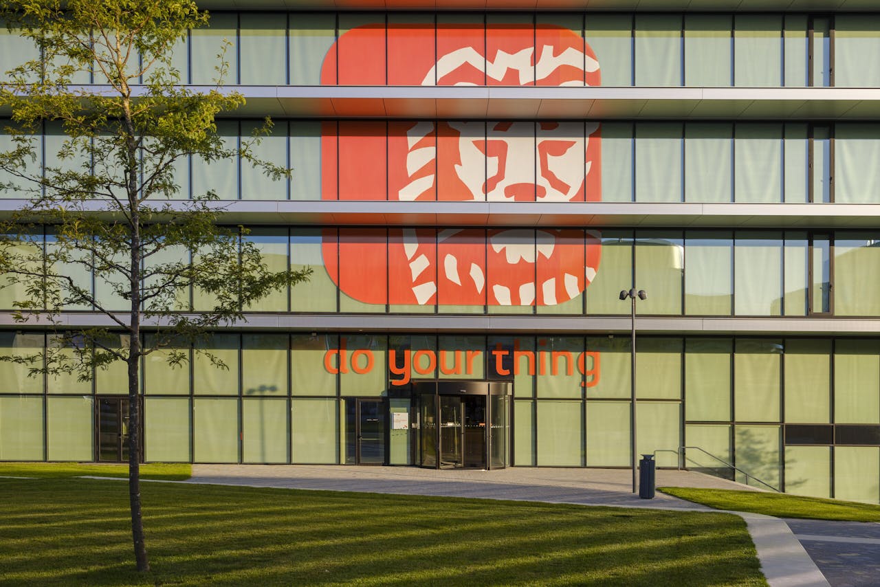 Het hoofdkantoor van ING in Amsterdam-Zuidoost.