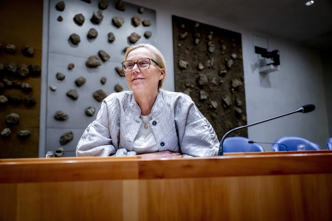Sigrid Kaag tijdens een debat over de Najaarsnota in de Tweede Kamer.