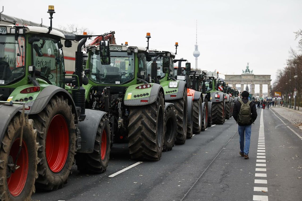 De boeren demonstreerden half december in Berlijn.