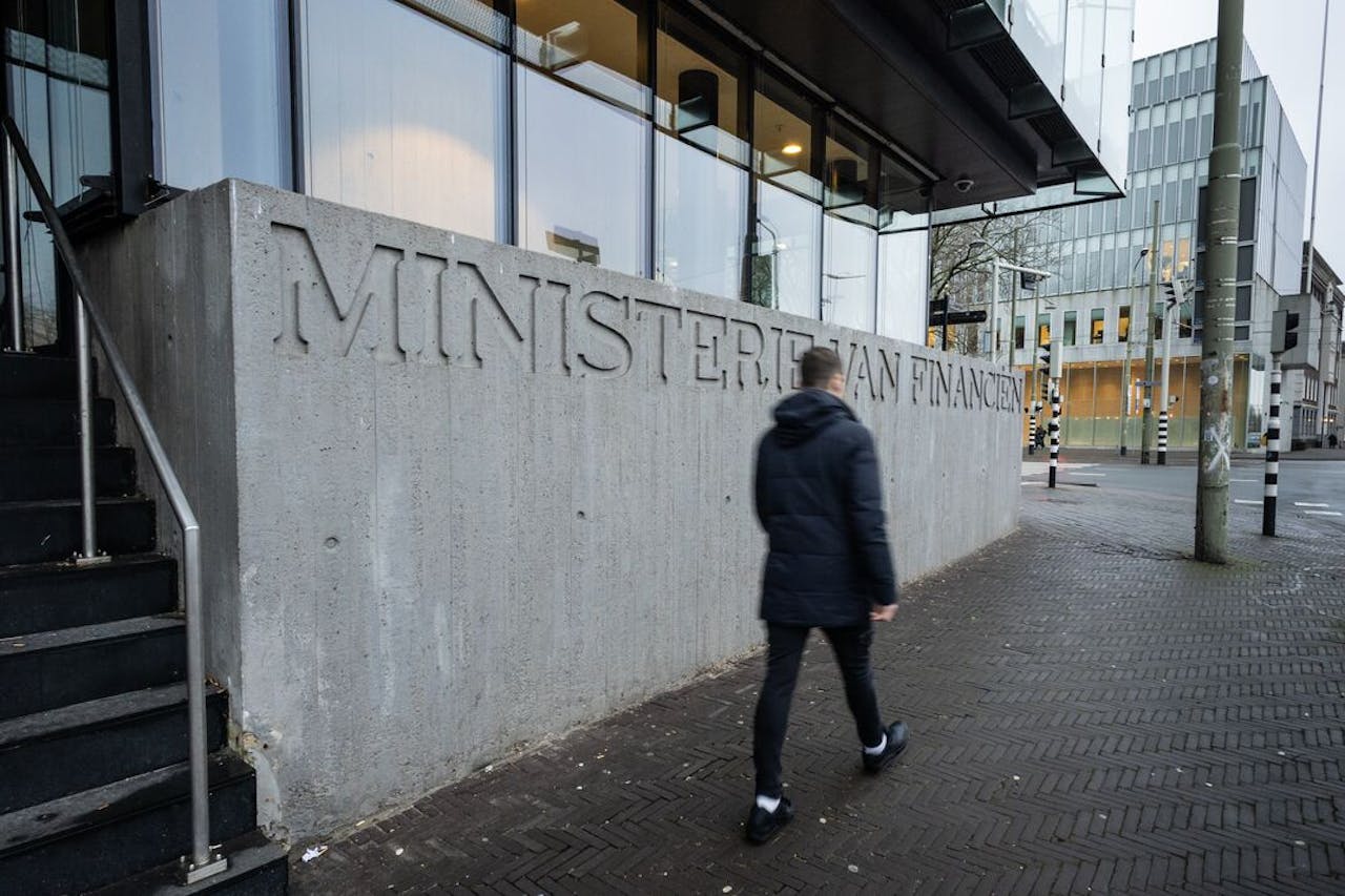Het ministerie van Financiën in Den Haag.