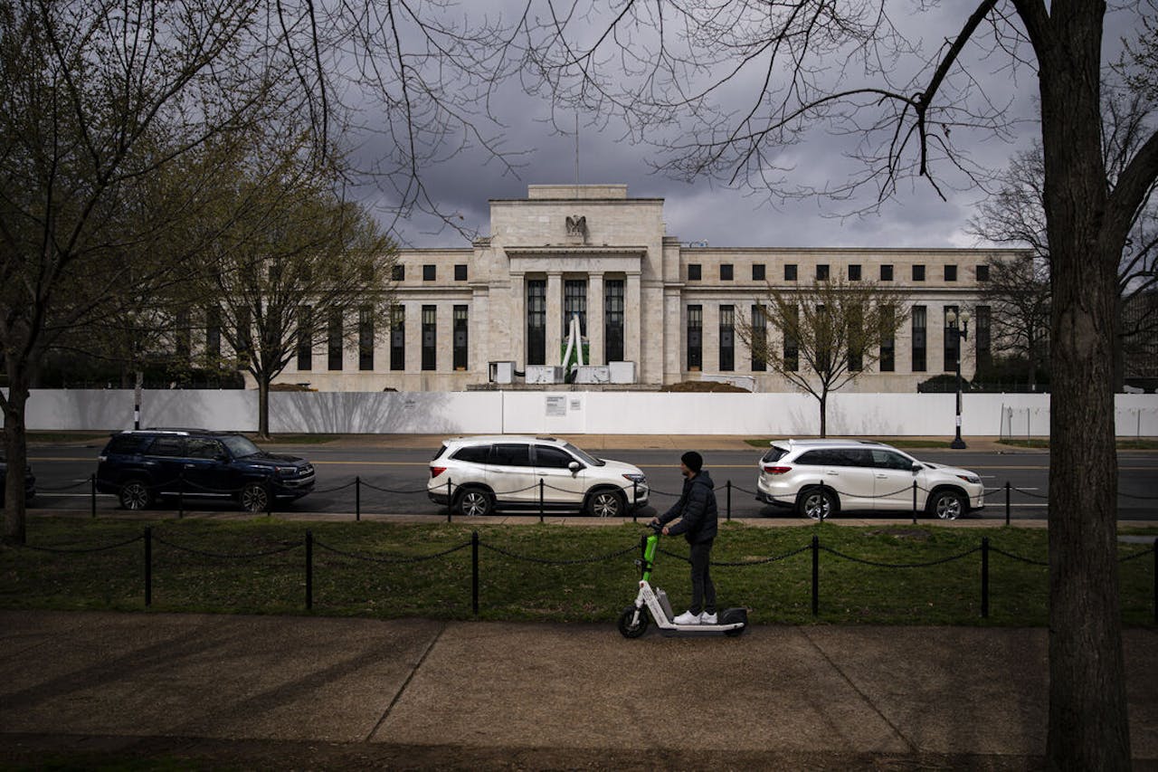 Het hoofdkantoor van de Federal Reserve in Washington.