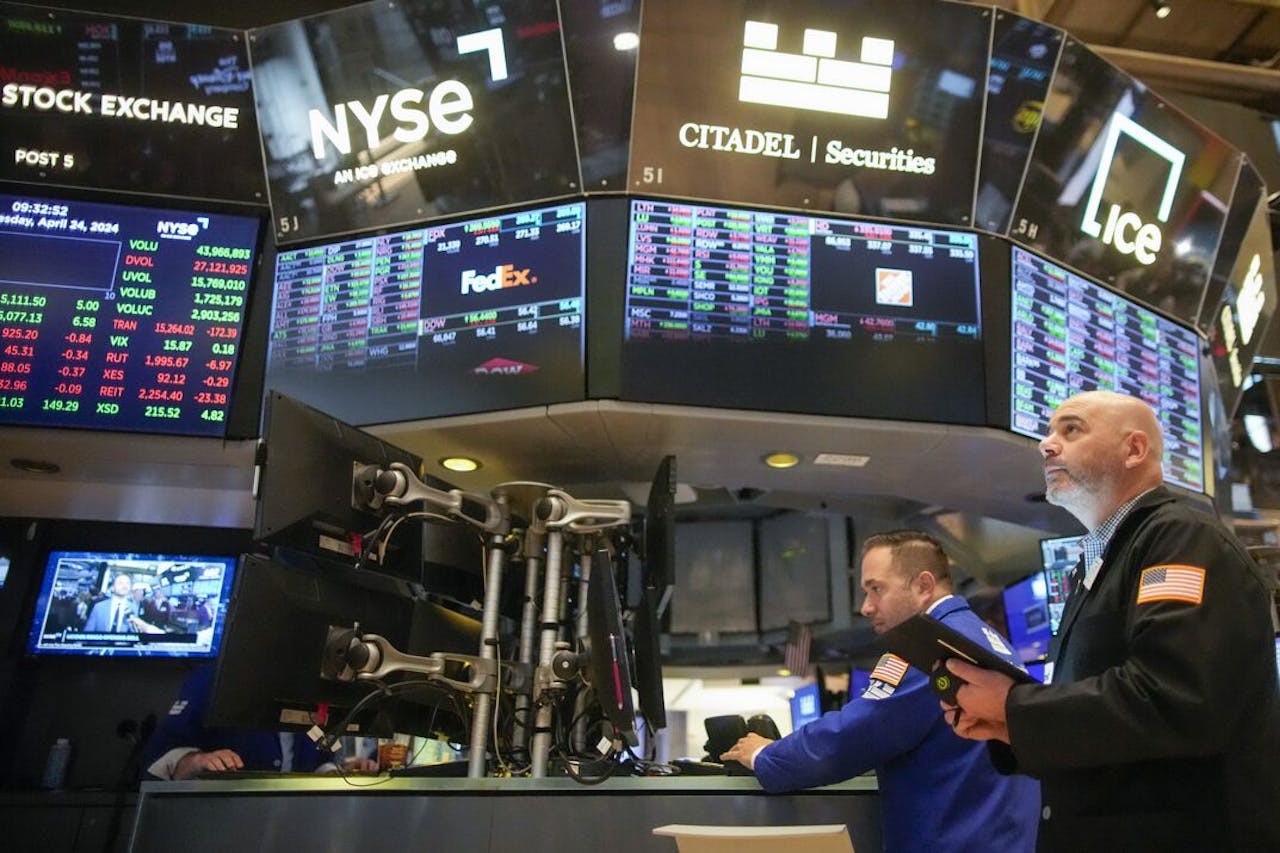 Handelsvloer van de New York Stock Exchange. Het – volgens Optimix – te positieve sentiment op de aandelenmarkt heeft verschillende oorzaken.