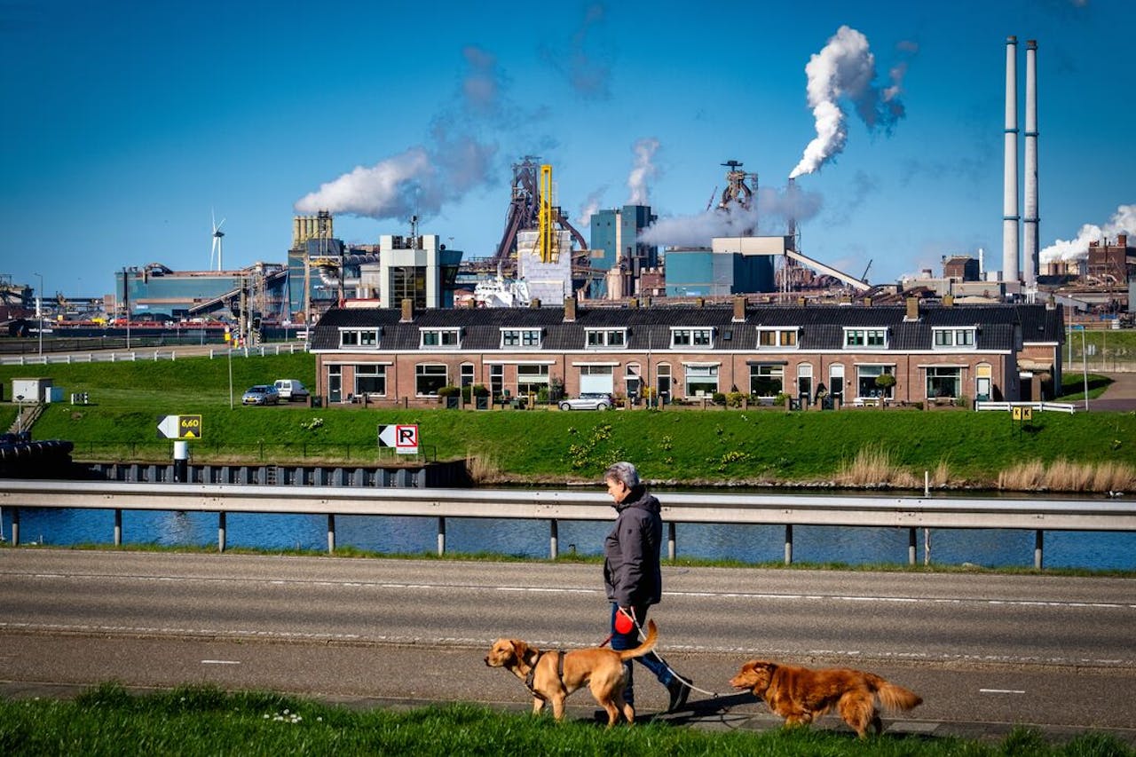 Staalconcern Tata Steel in IJmuiden.