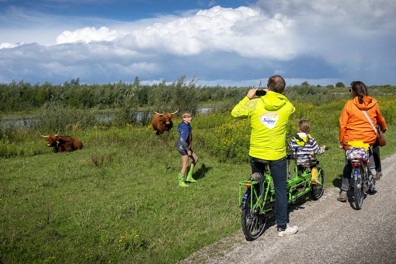 Een gezin op het eiland Tiengemeten