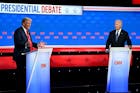 Eerste debat presidentskandidaten verloopt dramatisch voor Joe Biden