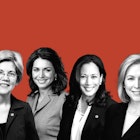Vier vrouwelijke Democratische kanshebbers in de race voor het Witte Huis