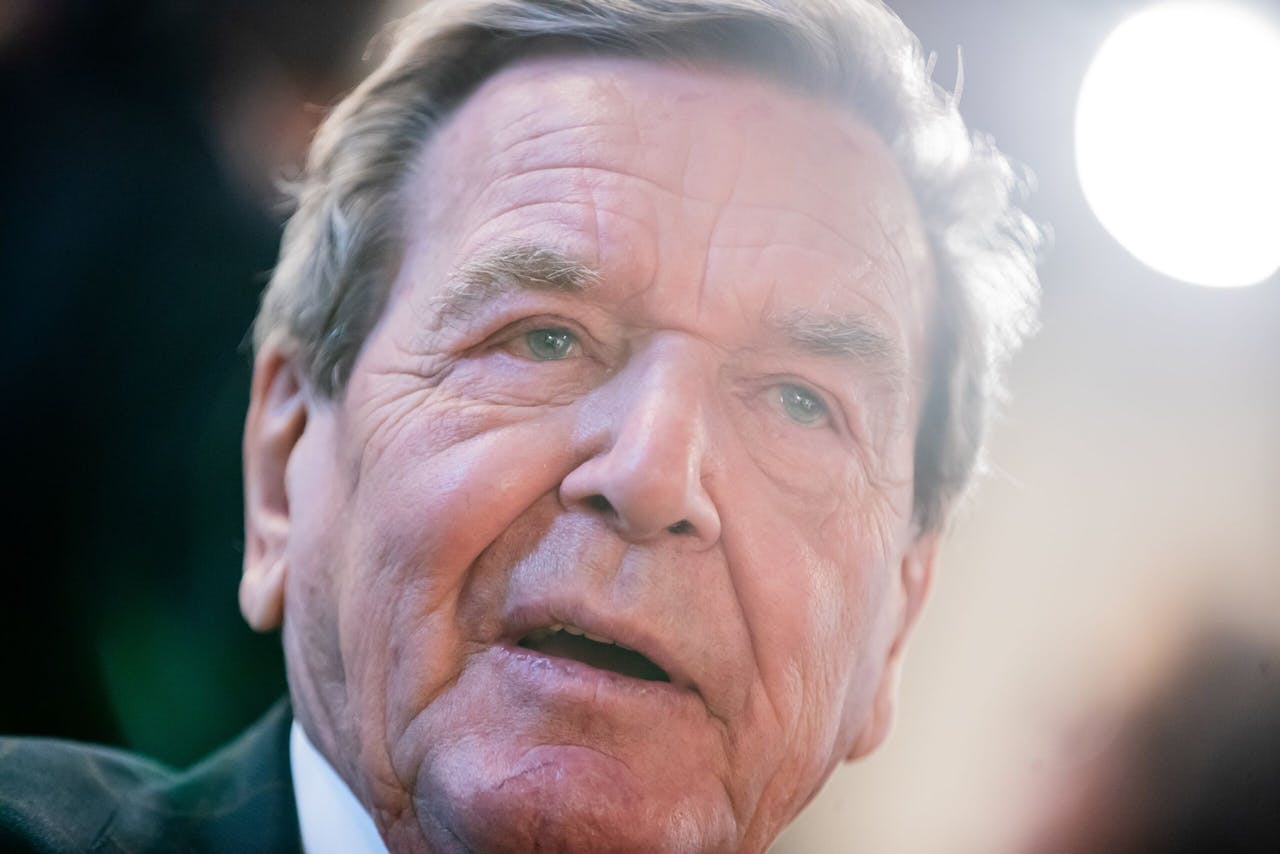 Voormalig bondskanselier Gerhard Schröder, afgelopen december.