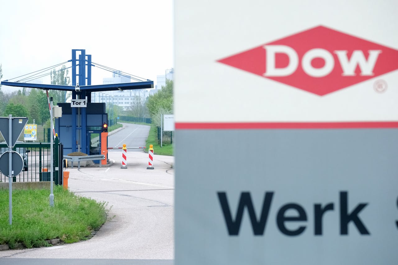 De fabriek van Dow in Schkopau, Saksen-Anhalt.