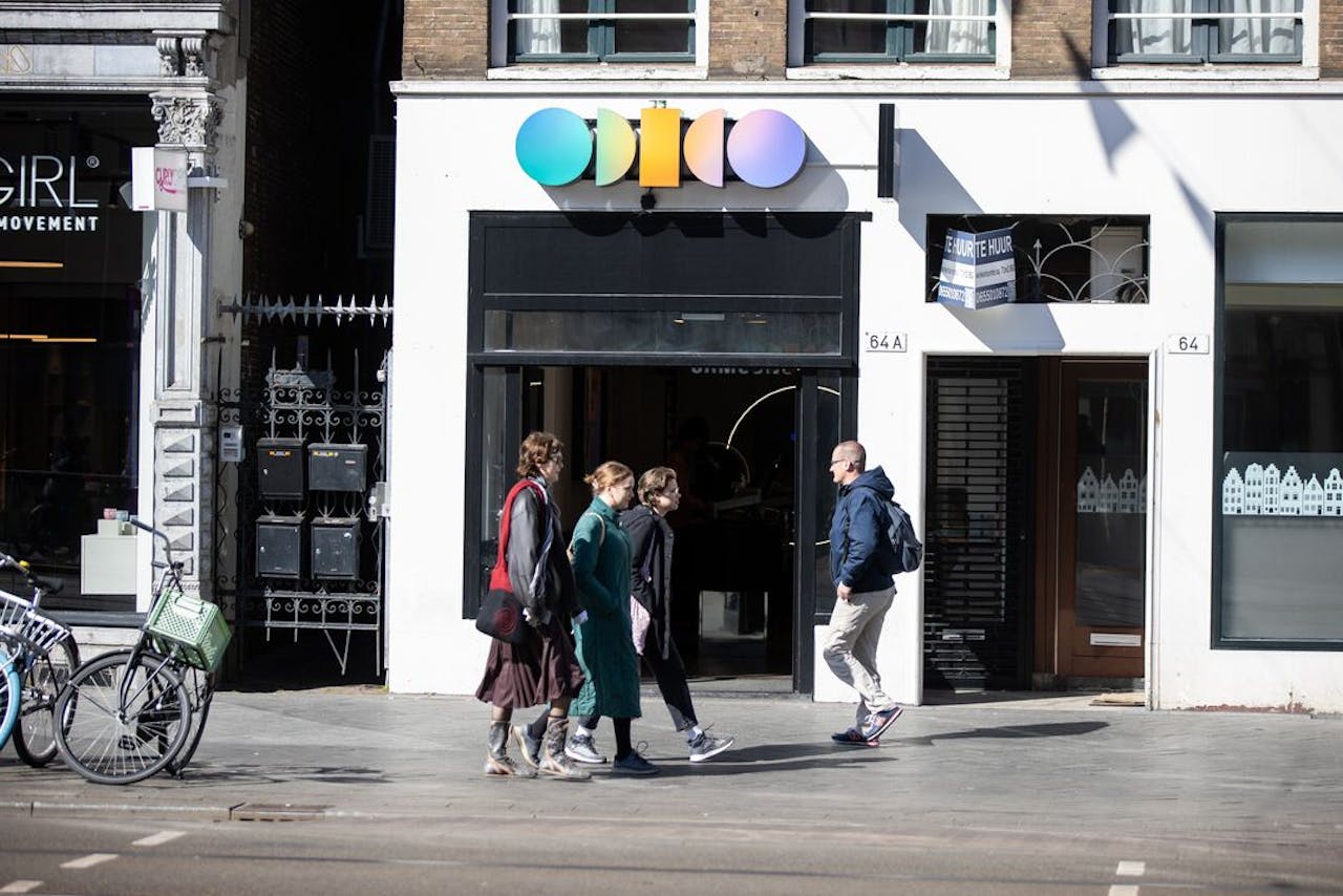 Een vestiging van Odido in Amsterdam.