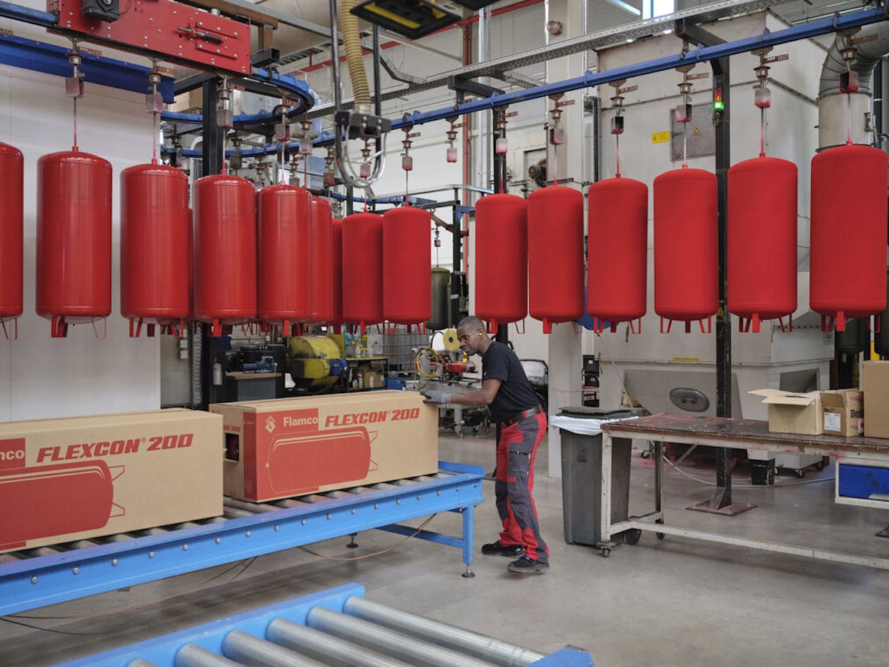 Expansievaten van Flamco, een dochterbedrijf van Aalberts.