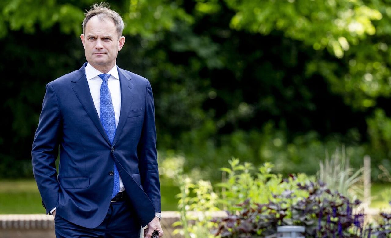 Demissionair staatssecretaris Teun Struycken bij het Catshuis tijdens de wekelijkse ministerraad.