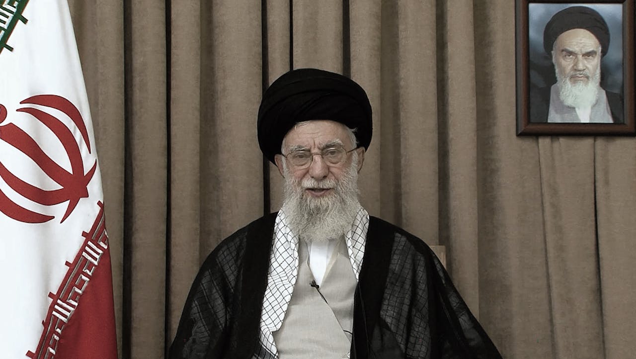 Ayatollah Ali Khamenei, donderdag in een videoboodschap.