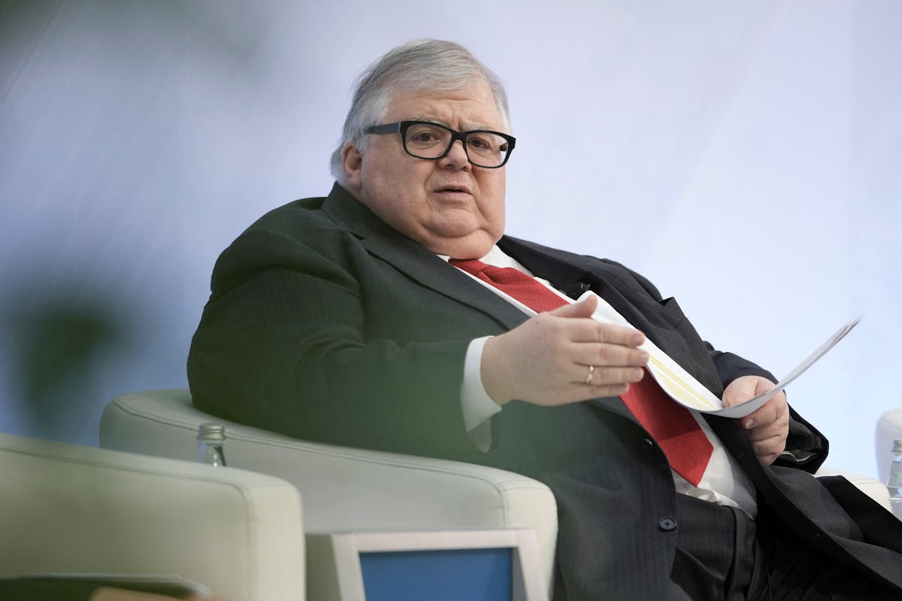 Bestuursvoorzitter Agustin Carstens van de Bank voor Internationale Betalingen. ‘Obligatie- en valutamarkten weerspiegelen een gevoel van voortdurende bezorgdheid over wat komen gaat’, schrijft de Mexicaan in het zondag gepubliceerde jaarverslag.