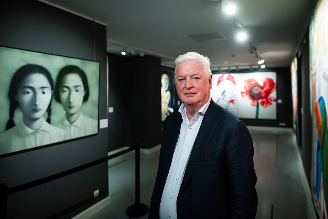 Geert Steinmeijer in zijn museum No Hero in het Twentse Delden.