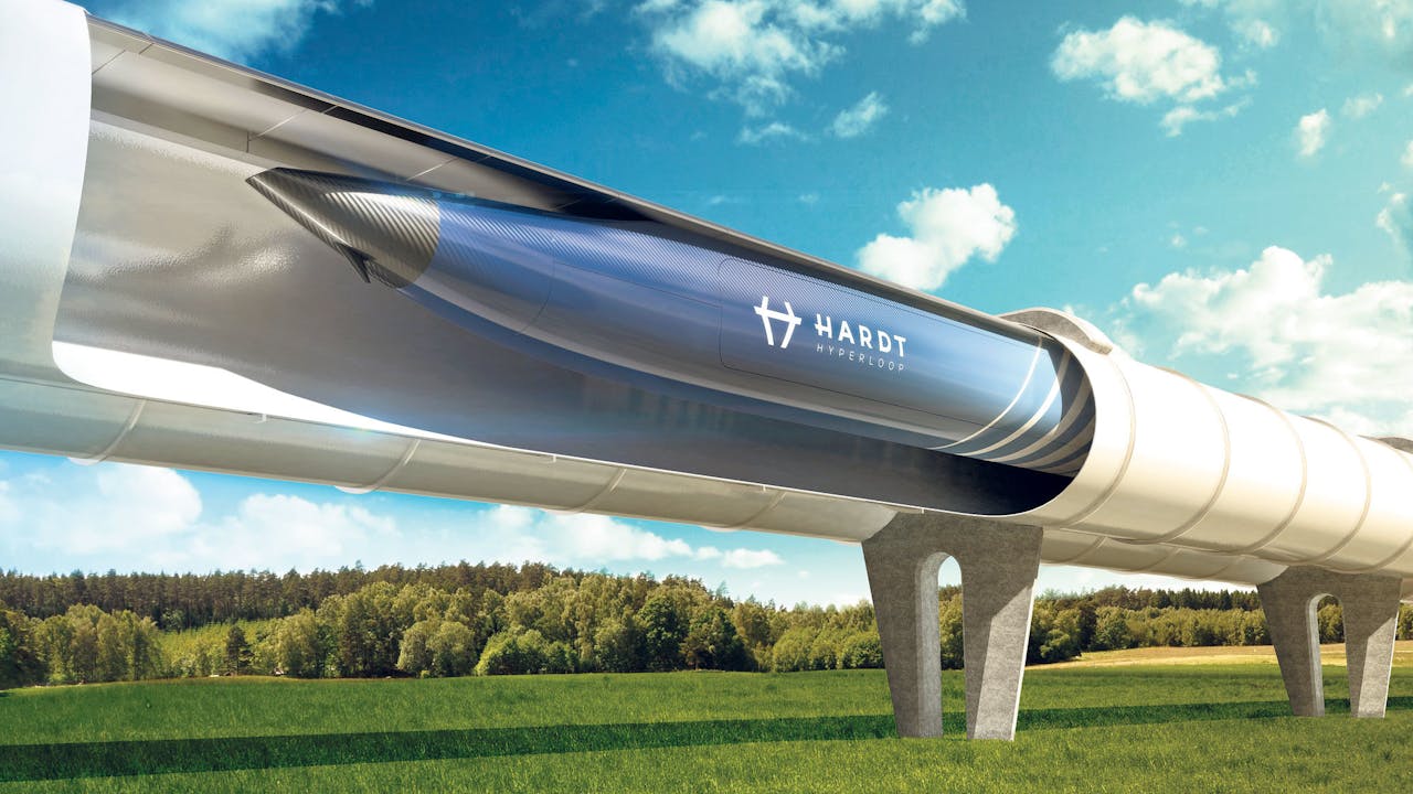 Via een hyperloop moet het mogelijk worden om voertuigen met een snelheid van meer dan zevenhonderd kilometer per uur via buizen te verplaatsen.