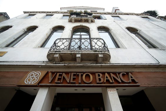 De probleembanken die geen financiële steun krijgen van de SRB zijn Veneto Banca en Banca Popolare di Vicenza.