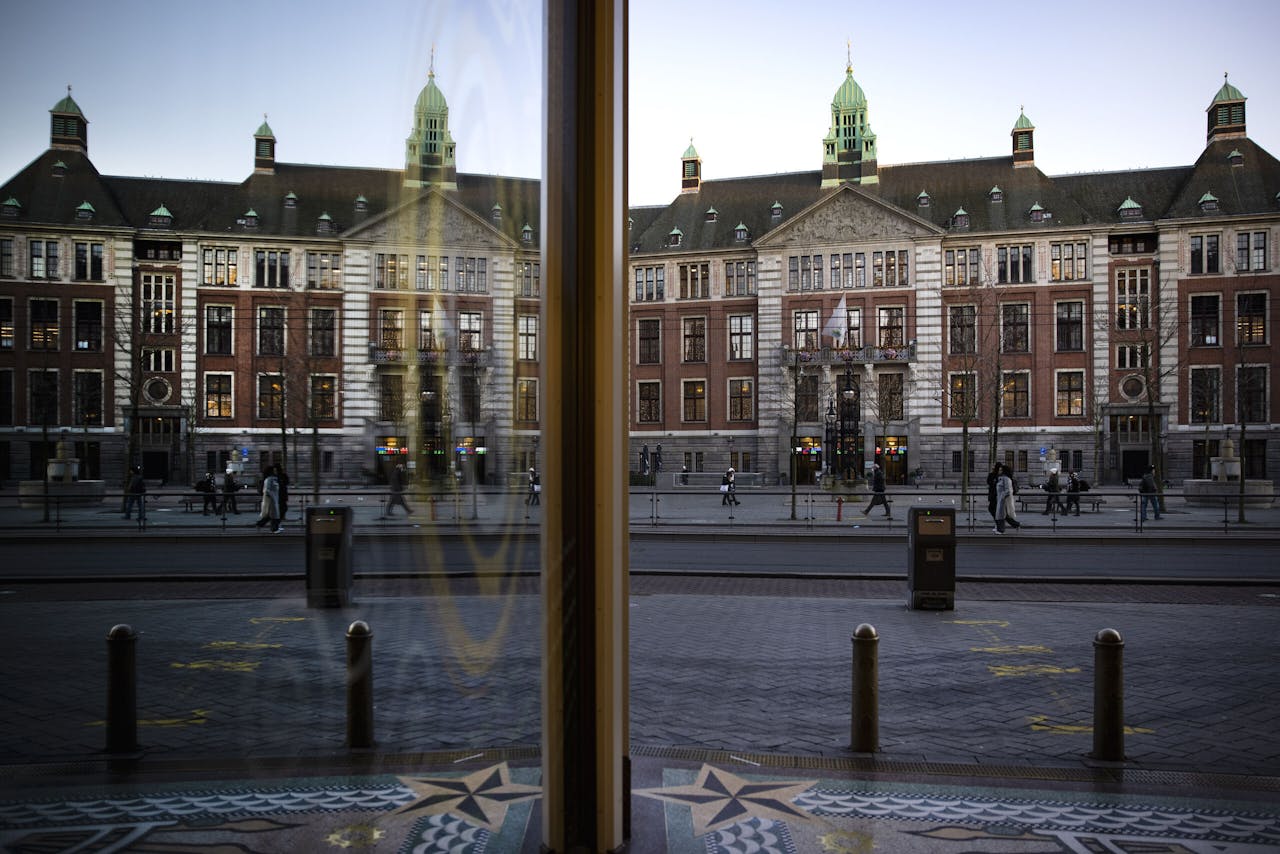 Het beursgebouw van Euronext in Amsterdam.