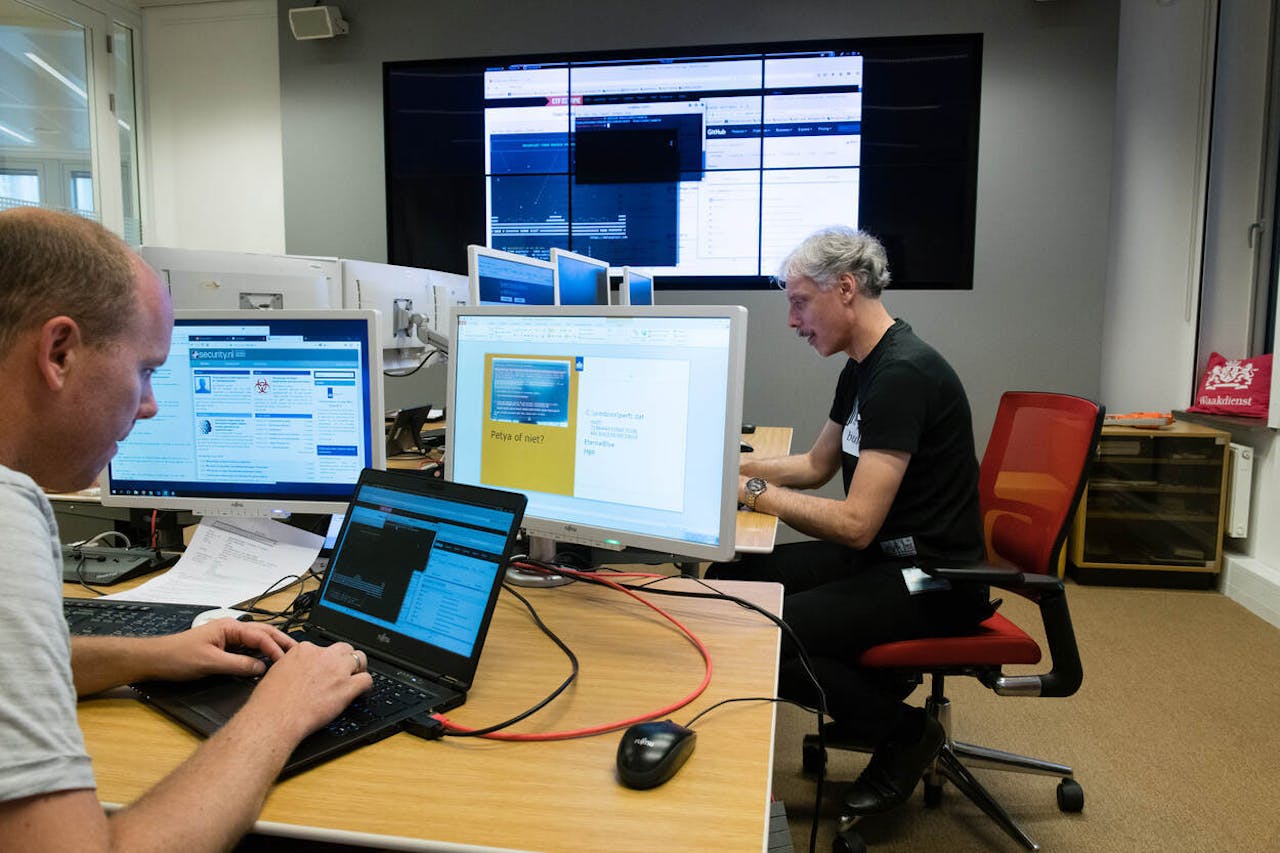 Medewerkers van het Nationaal Cyber Security Center.