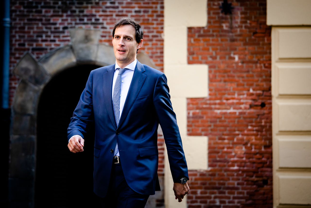 Minister Wopke Hoekstra van Financiën op het Binnenhof.