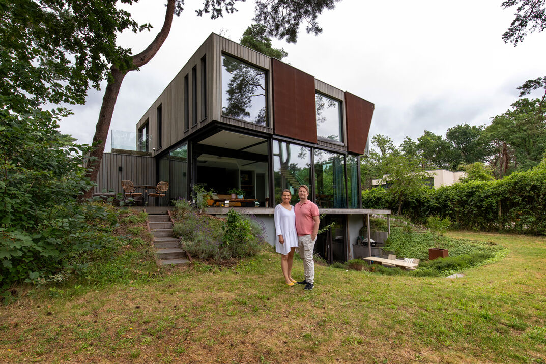 Een containervilla in het groen van Zeist