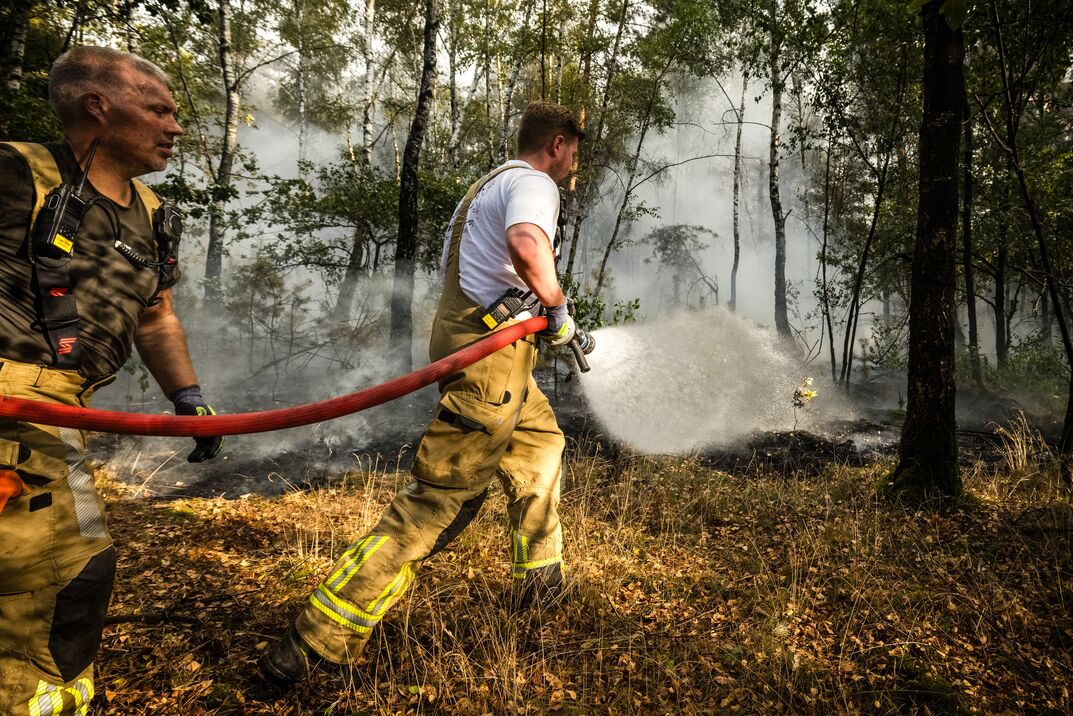 Natuurbrand in Noord-Limburg breidt uit
