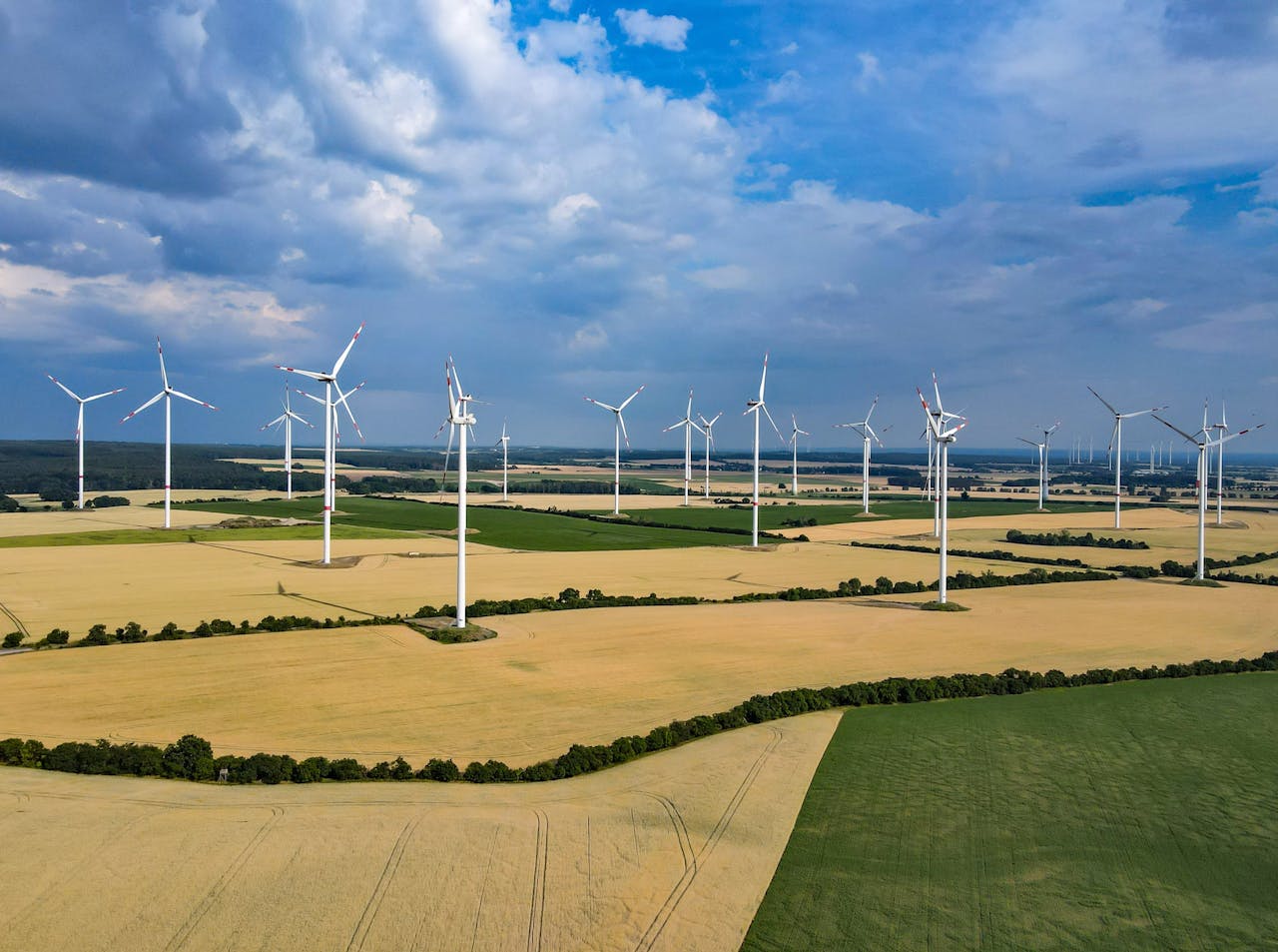 Windpark in Duitsland