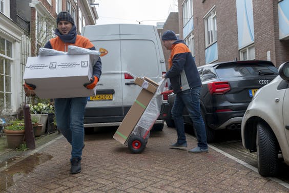 Pakketbezorging zorgt voor minder dan 1% van de CO2-uitstoot in het wegtransport.