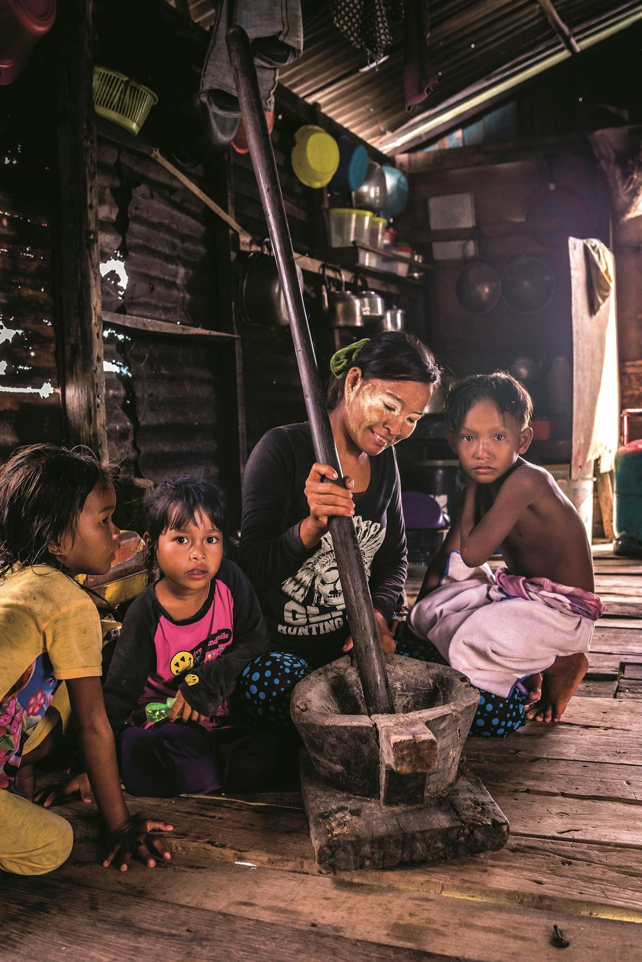 Traditioneel ruilen de Bajau vis tegen rijst, groenten en cassave.