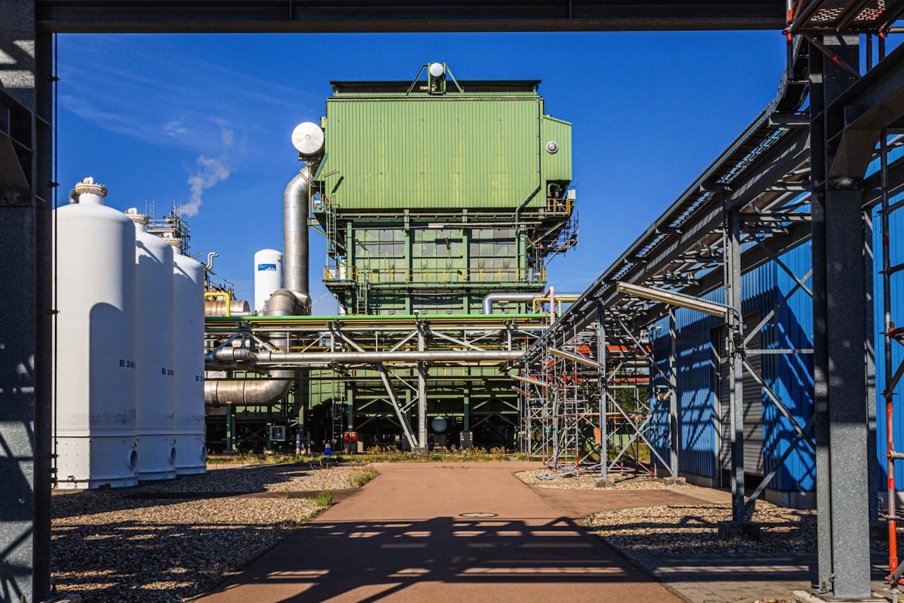 Waterstoffabriek van Linde AG in Leuna, Duitsland.