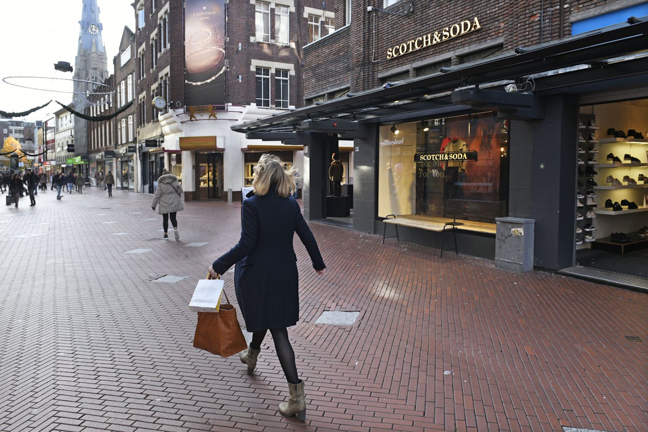 Een Scotch & Soda winkel in Eindhoven. Ondanks de coronacrisis opende het bedrijf de afgelopen maanden winkels in Maastricht, Bonn, Austin en New Jersey.