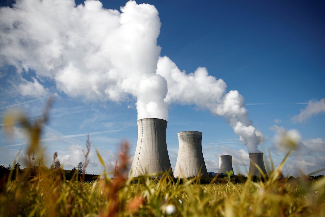 Kernenergiecentrale van EDF in Frankrijk. Nucleaire energie en gas zijn 'stabiele energiebronnen' in de transitiefase, zegt Ursula von der Leyen.