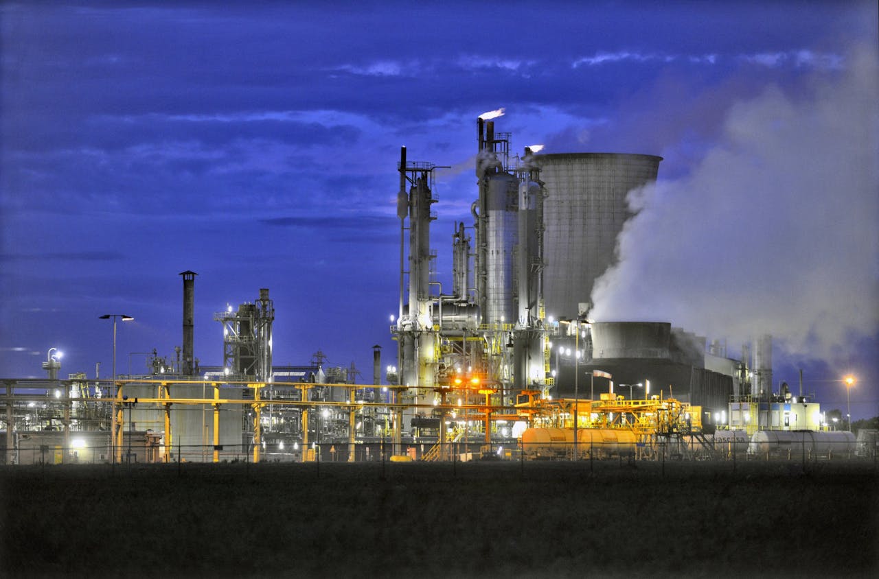 Een fabriek van OCI op het Chemelot-complex in Limburg.