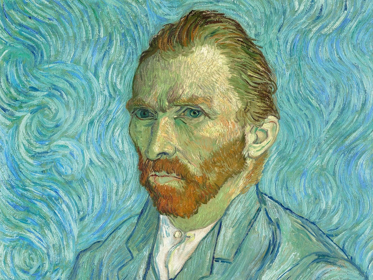 Dit zelfportret schilderde Vincent van Gogh in 1889, kort voor hij verhuisde naar Auvers-sur-Oise.
