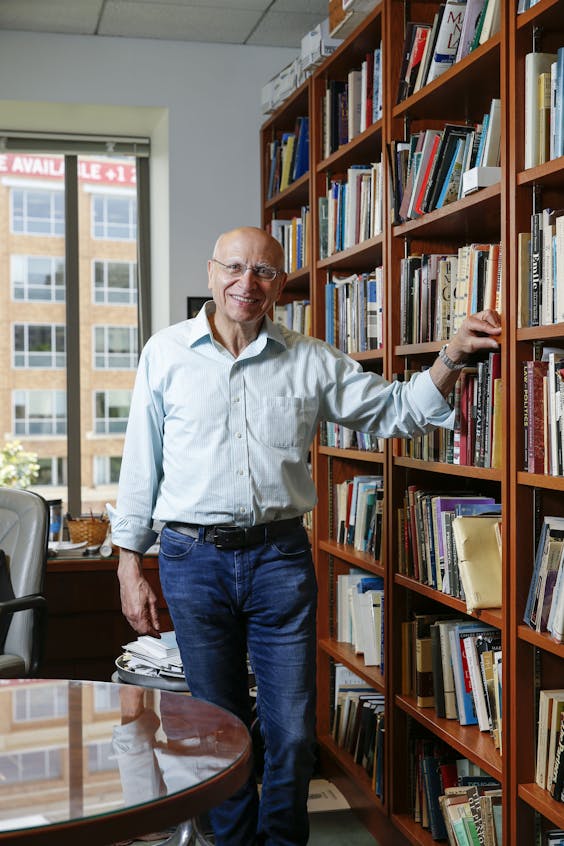 Professor David Luban of Georgetown Law School poses for a portrait in Washington ,DC, on May 23 2018.
