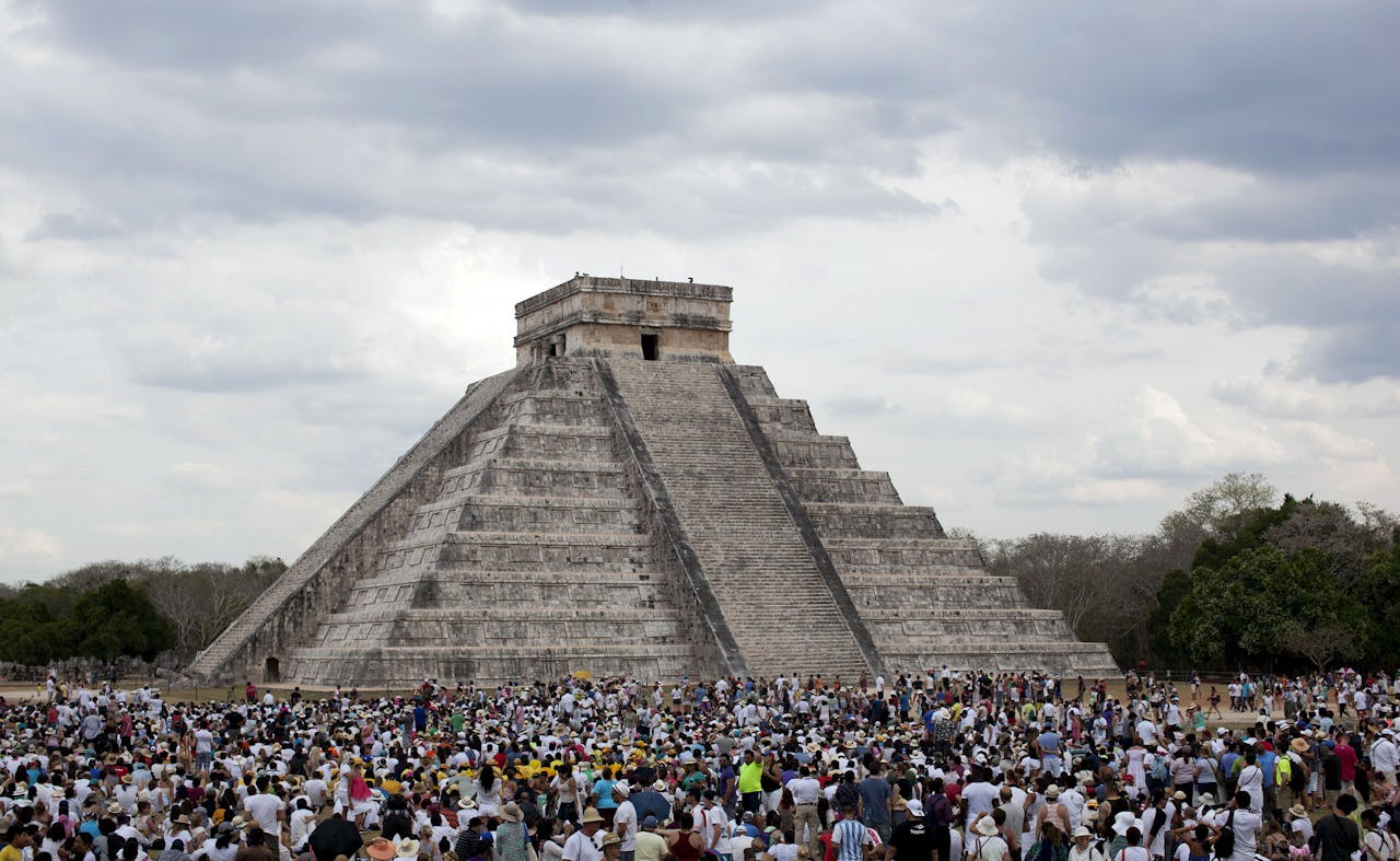De Azteekse piramide van Chichén Itzá, Mexico. Binnenkort ook in Madrid.