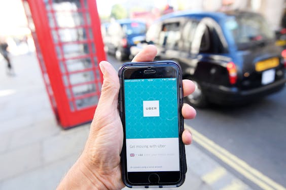 Maandelijks maken er in Londen 3,5 miljoen mensen gebruik van de Uber-app.