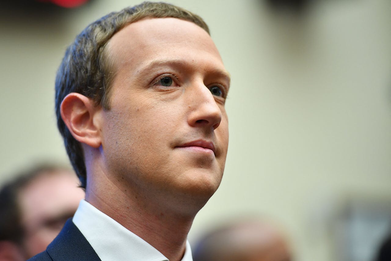Mark Zuckerberg tijdens een commissieonderzoek in het Amerikaanse Congres.