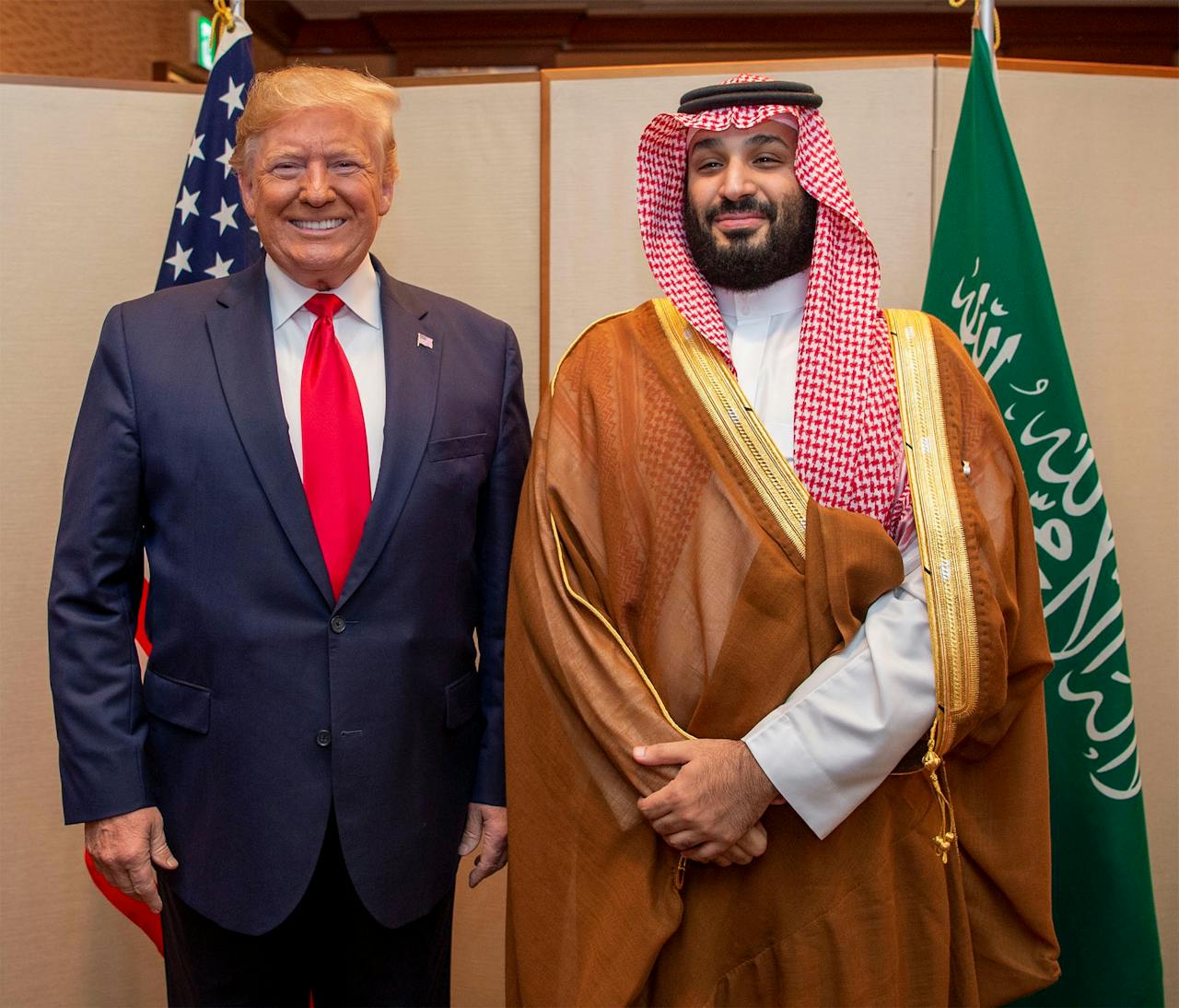 President Donald Trump en de Saoedische kroonprins Mohammed bin Salman.