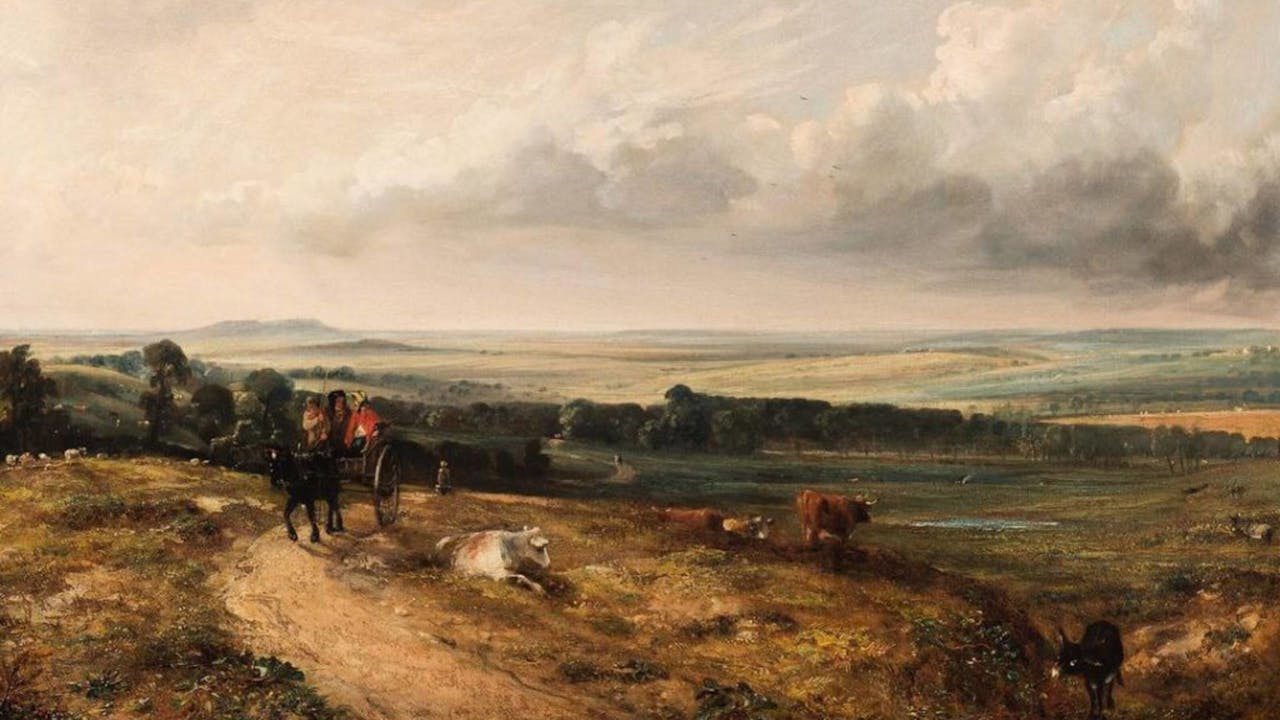 'A View of Hampstead Heath: Child’s Hill, Harrow in the Distance' van John Constable uit 1824.