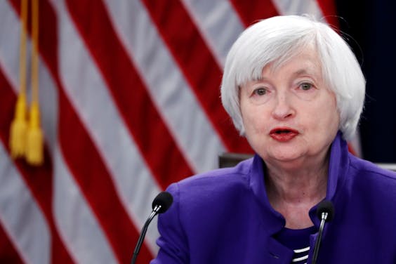 Jennet Yellen gaf voor de laatste keer als Fed-voorzitter commentaar op de renteverhoging.