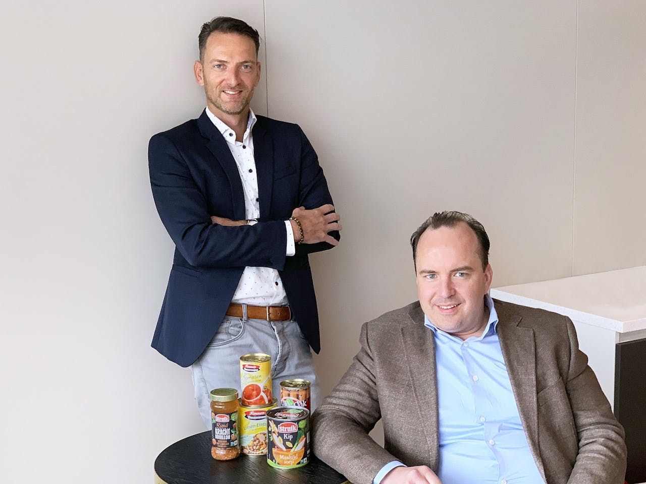 Maarten Elsinga (l), ceo Zwanenberg Nederland en Sjoerd van der Laan, ceo van Zwanenberg International