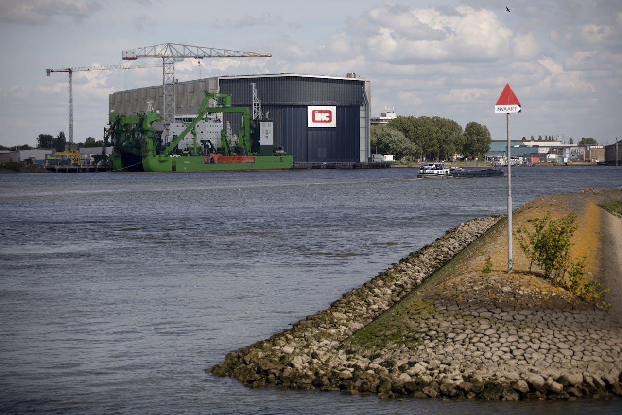Scheepswerf IHC in Krimpen aan den IJssel.