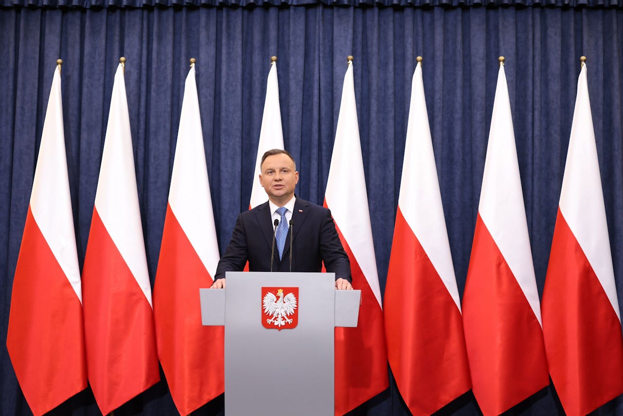 De Poolse president Andrzej Duda.