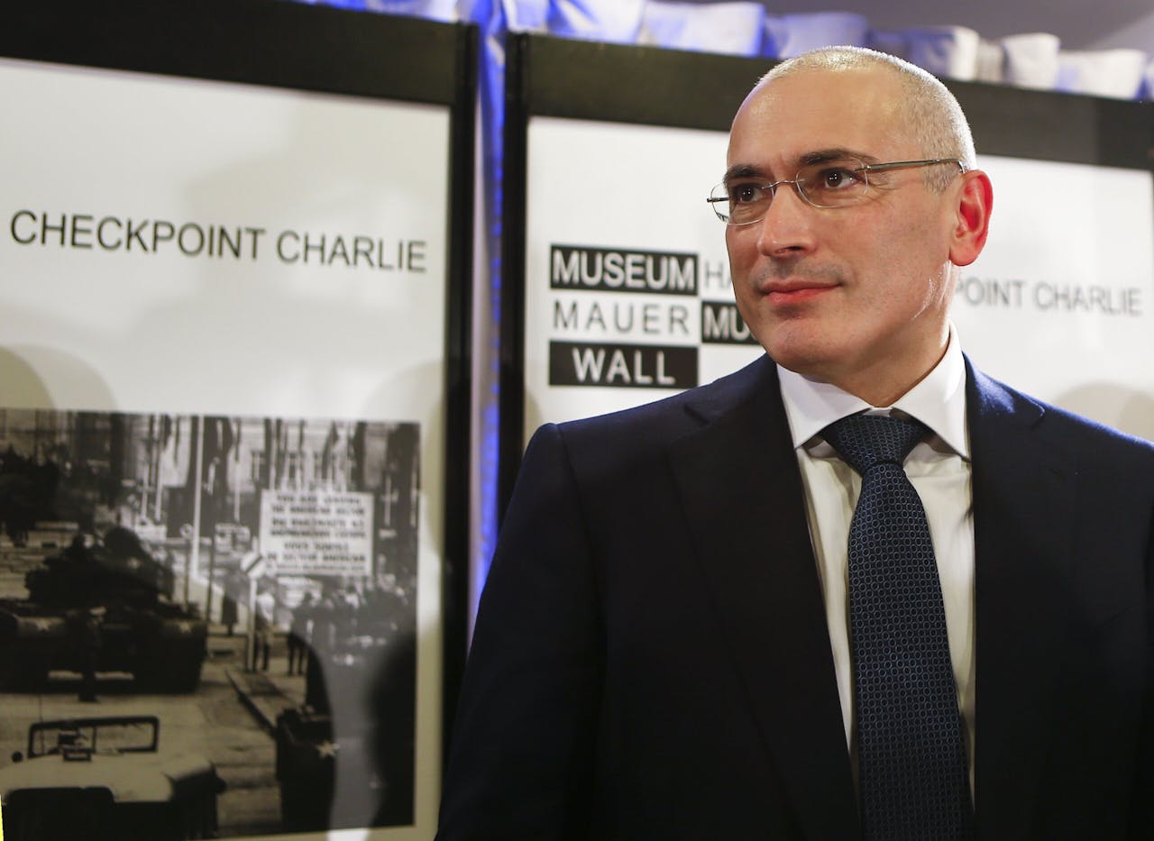 Oprichter Michail Chodorkovski van oliebedrijf Yukos verdween voor jaren in een Siberisch strafkamp.