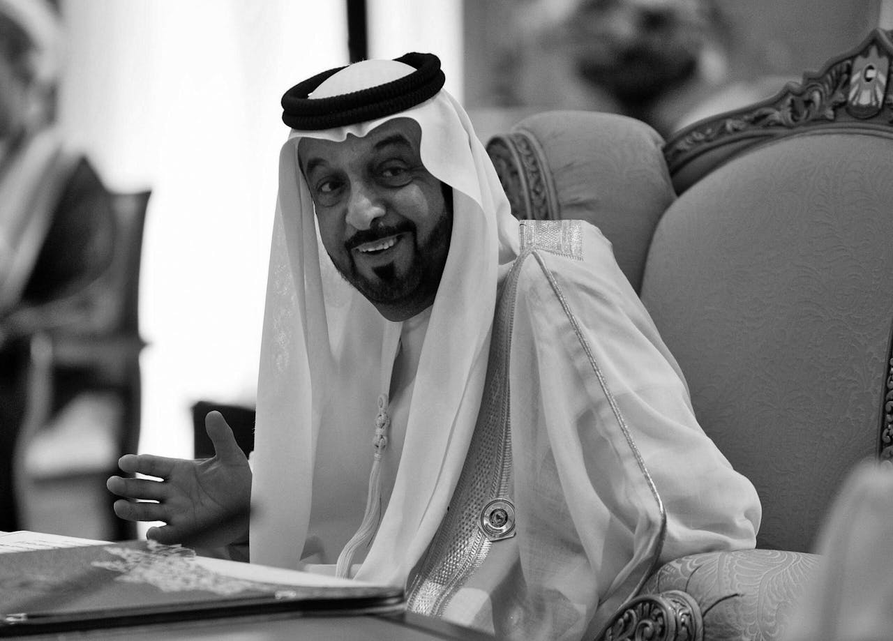 Sjeik Khalifa bin Zayed Al Nahyan op een foto uit 2010.