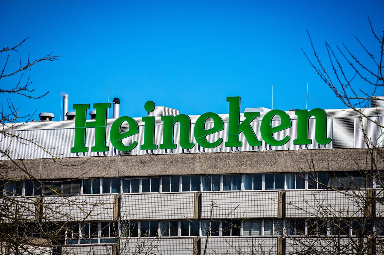 De brouwerij van Heineken in Zoeterwoude.
