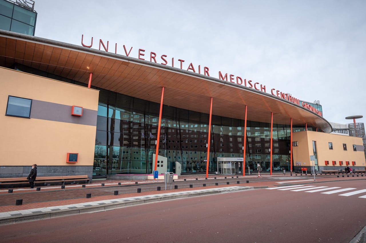 GRONINGEN - Het exterieur van het Universitair Medisch Centrum Groningen. ANP / Hollandse Hoogte / ProNews