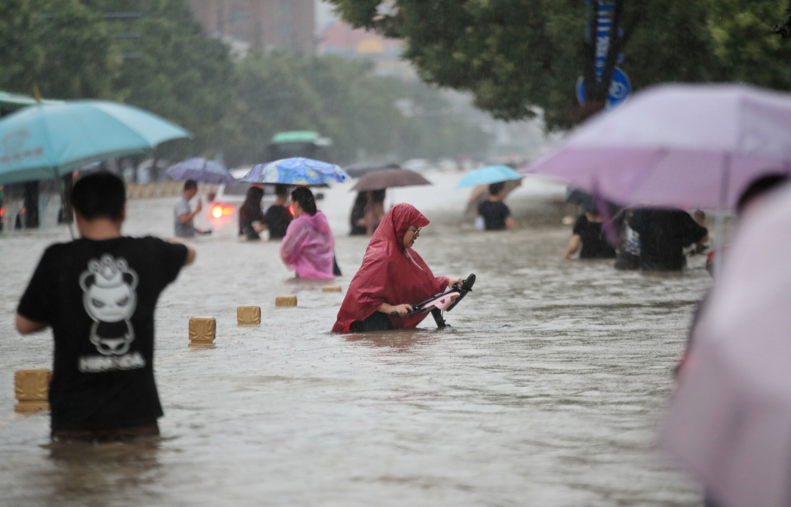 Grote Overstromingen Teisteren Centraal-Chinese Provincie Henan